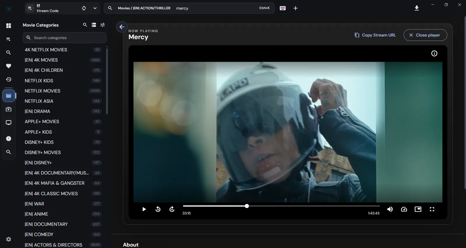 Action & Thriller Cinema Playback